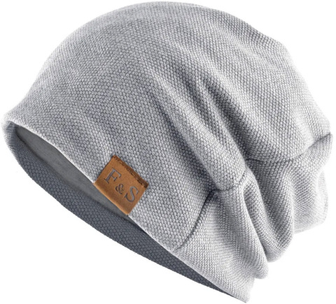 Картинка шапка-бини Skully Wear YZM-760 light grey - 2