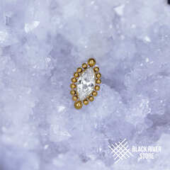 Ellipse Bead Crystal PVD Yellow
