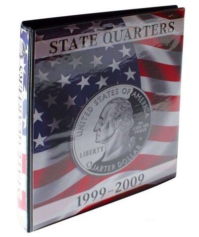 Альбом Карат L1106 SC для монет 25 центов США "Штаты", с листами. Lindner