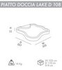 Поддон для уличного душа Arkema Lake D 108