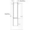 Aquanet 180069 Пенал Тиволи 35 цв.белый (180069)