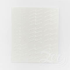 Zoo Nail Наклейки металлизированные молния серебро