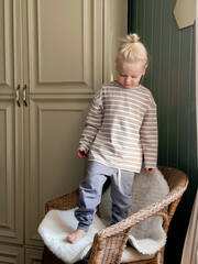 Лонгслив Mjölk в полоску