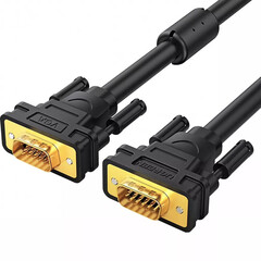 Кабель UGREEN VG101 (11633) VGA Male to Male Cable 10м, черный