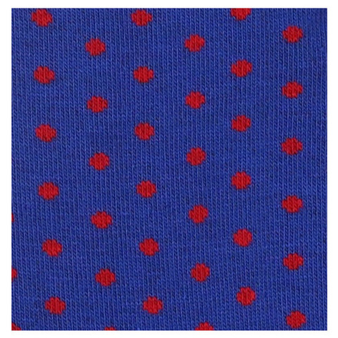 Носки синие с красным горошком