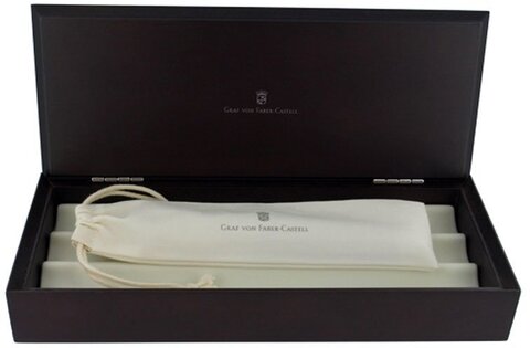 Карандаш механический Graf von Faber-Castell Classic Anello Ebony Wood Platinum, 0.7 mm (135534)