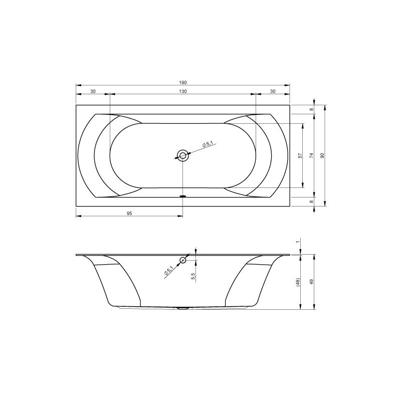 ванна Riho Linares