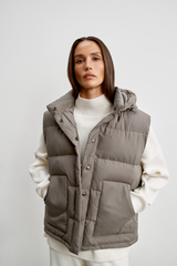 Жилет BECKY, мокко