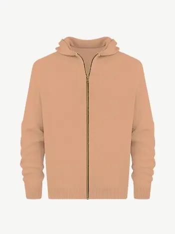 Толстовка на замке из шелка