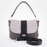 Сумка Саломея 460 мульти итальянский серо-черный