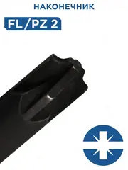 Отвертка диэлектрическая КОБАЛЬТ Ultra Grip FL/PZ-2 х 100 мм CR-V, двухкомпонентная рукоят (799-734)