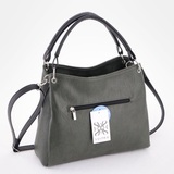 Сумка Саломея 264 македония оливковый + черный