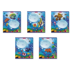 
          Тетрадь 12л., крупная клетка, Erich Krause, скрепка, офсет, мелован. картон "Мир из пластилина"