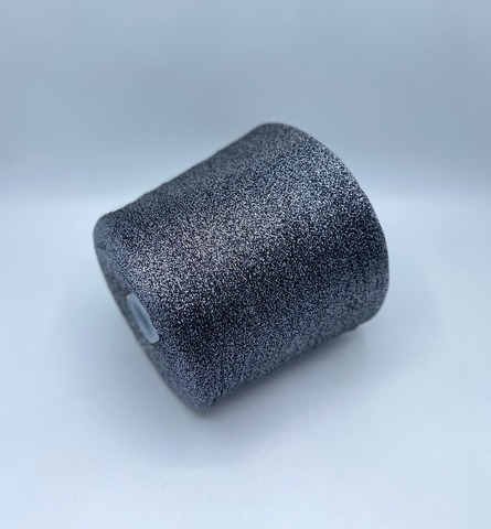 Sinflex, F180, 7500м, 60% вискоза,40% люрекс,Черно-серебряный(f650), 37021