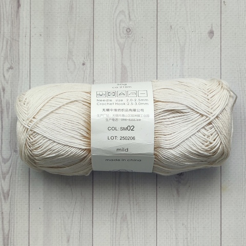 Пряжа лен-тенсель 02 пломбир