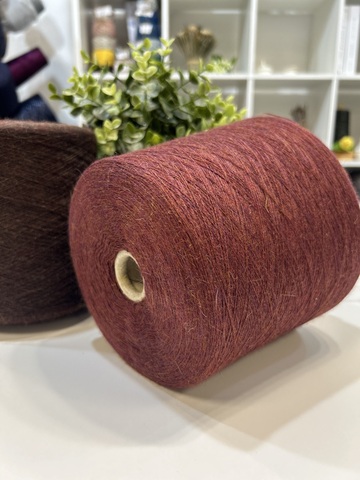 Кашемир 60%, альпака 40% LORO PIANA Tess Mel 1300 винный меланж