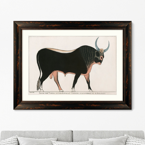 Джованни Баттиста Бельцони - Репродукция картины в раме The Apis Bull, 1820г.