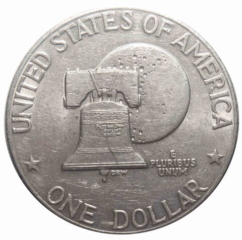 1 доллар 1976 год, США, Эйзенхауэр, Колокол Свободы (D). XF