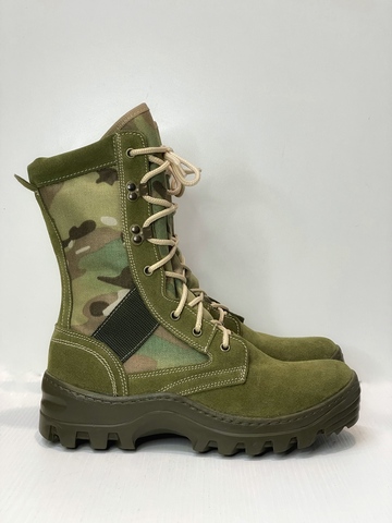 Ботинки тактические с высокими берцами 516 МО «SHOT CAMO MULTI» Мультикам