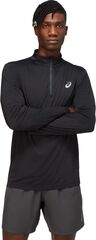 Теннисная футболка Asics Core 1/2 Zip Long Sleeve Top - performance black