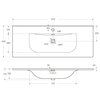 BelBagno KEP-120-MNO Столешница из керамогранита 1204x462 KEP-120-MNO Marmo Nero Opaco