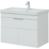 Aquanet 312430 Тумба с раковиной Ирис new 80 подвесная 1 ящ. 2 фасада цв.белый глянец (312430)