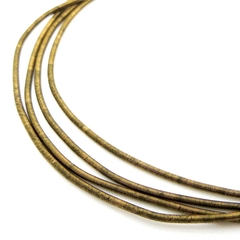 Канитель мягкая, гладкая, KAN/MK, 1,3 мм, матовая, сепия