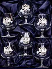 Подарочный набор бокалов для коньяка Державный, фото 1