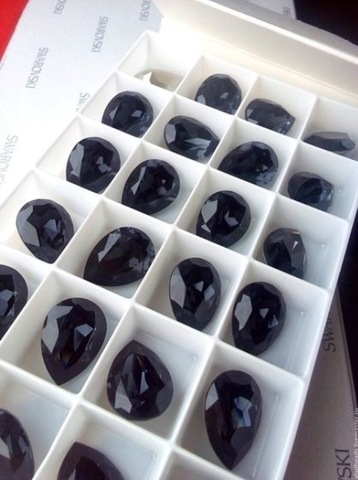 Капли 18*13 мм Graphite