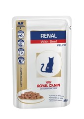 Royal Canin Renal , с говядиной 85 г (кусочки в соусе)