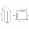 Abber Sonnenstrand AG04140S-S90 Душевой уголок, 140x90x195, цвет: хром