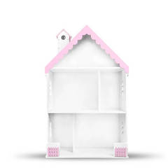 Кукольный домик «Вероника» бело-розовый