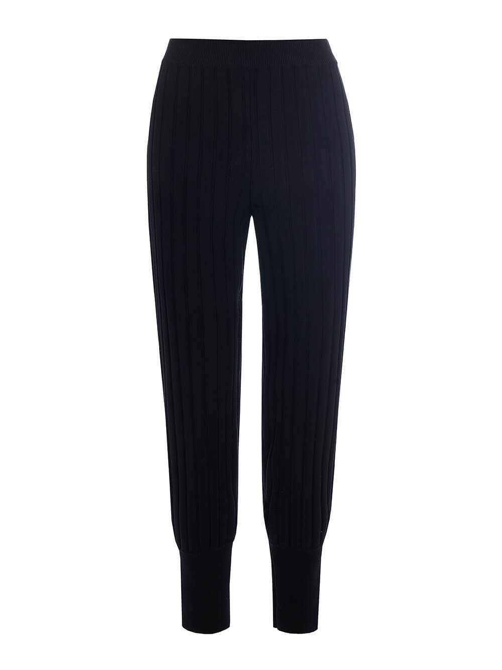 Женские брюки черного цвета из вискозы - фото 1
