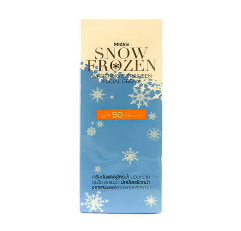 Охлаждающий солнцезащитный лосьон для лица Mistine Snow Frozen Cream SPF 50. 30 мл.