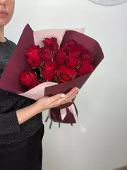 Букет из красных роз ( 15шт )