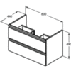 Тумба под раковину 80 см Ideal Standard Tesi T0051WI