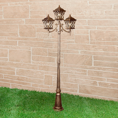 Ландшафтный светильник Cassiopeya F/3 черное золото IP44