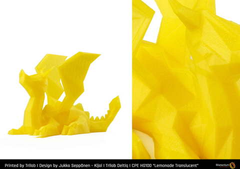 Пластик для 3D-принтера Fillamentum CPE HG100 Lemonade Translucent