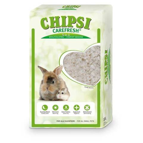 Chipsi CareFresh Pure White наполнитель/подстилка для птиц и мелких домашних животных (белая) 50л