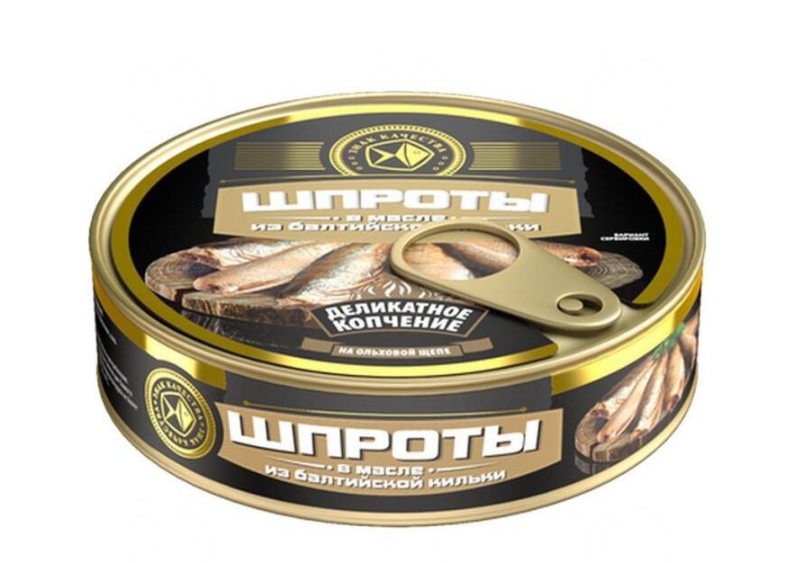 Шпроты в масле 160г. Знак качества - купить не дорого в Москве