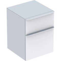 Шкафчик Geberit Smyle Square с двумя выдвижными ящиками: B=45см, H=60см, T=47см, Белый / Высокоглянцевое покрытие фото
