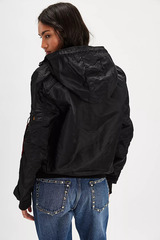 Бомбер Alpha Industries L-2B Hooded Gen II W Black (Черный)