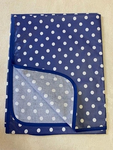 Скатерть 140x170 Dreams синяя с пластиковым покрытием