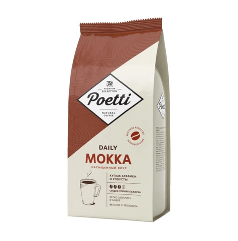 купить Кофе в зернах Poetti Daily Mokka, 1 кг