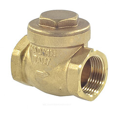 Клапан обратный латунь поворотный N6 Ду 15 Ру16 Тмакс=110 оС ВР 1/2" заслонка латунь Giacomini N6Y003