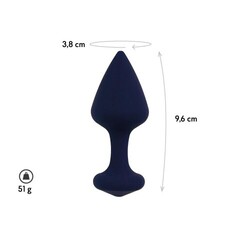 Анальная пробка Exo, цвет тихоокеанский синий  (CORE) (L)