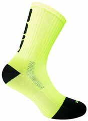 Теннисные носки Fila Running Socks 2P - black/yellow fluo