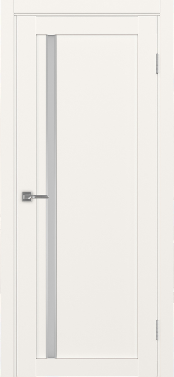 Дверь межкомнатная Оптима Порте Турин 527.121 АПС молдинг SC, цвет бежевый, экошпон, стекло мателюкс