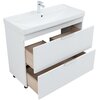 Aquanet 339257 Тумба Ирис new 100 напольная 2 ящ. цв.белый глянец (339257)