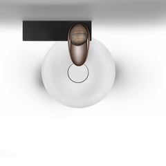 Gessi Equilibrio Ручка однорычажного смесителя для раковины, дизайнерская, цвет: палисандр 52002#695 фото